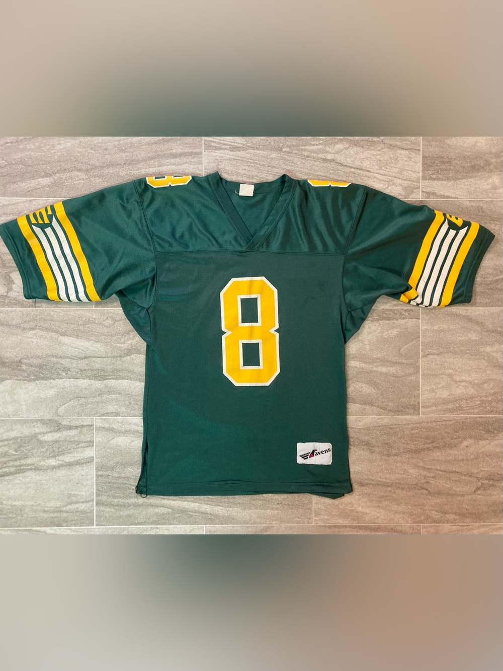 Vintage 1990s Edmonton Eskimos CFL Football Jersey Tracy Ham #8 Size Medium